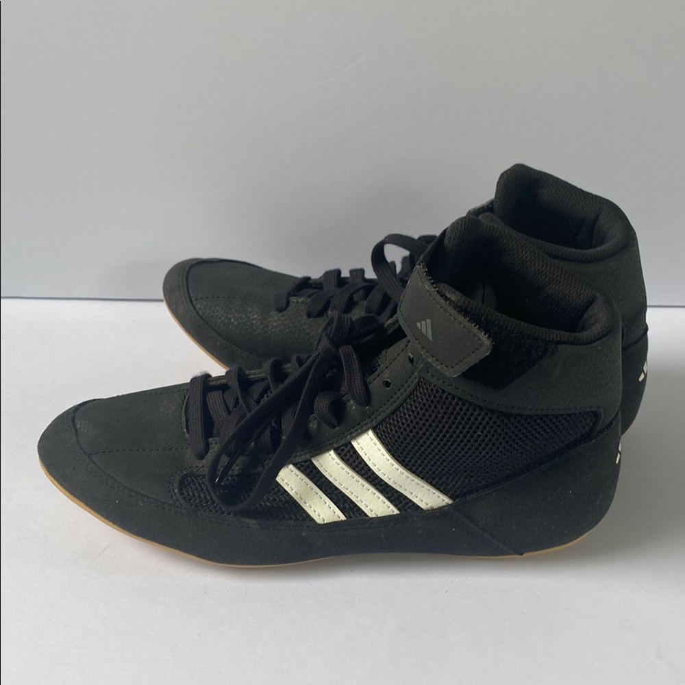 Black and White High-Top Sneakers - Picture 3 of 10
